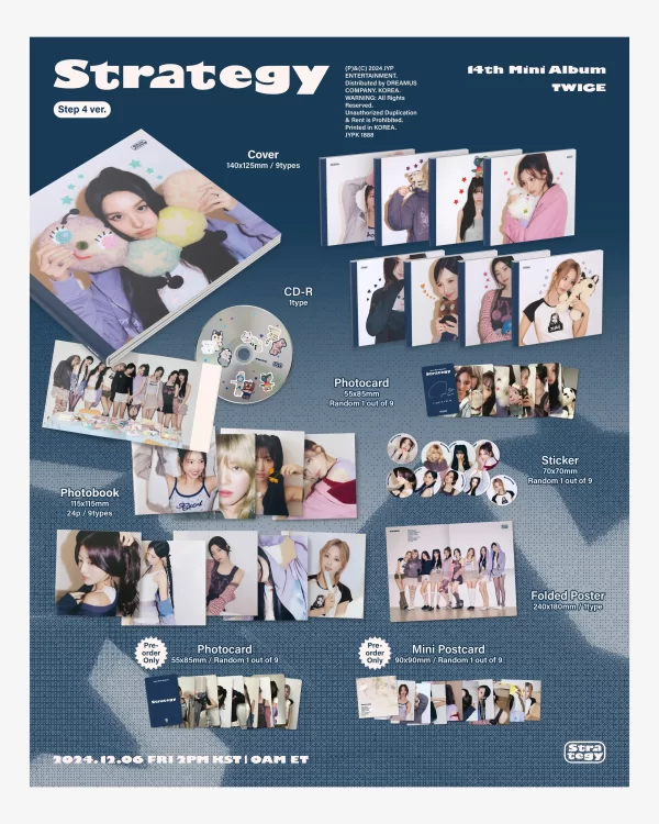 TWICE – STRATEGY 14TH MINI ALBUM DIGIPACK (JYP Shop) (Random) - Imagen 2