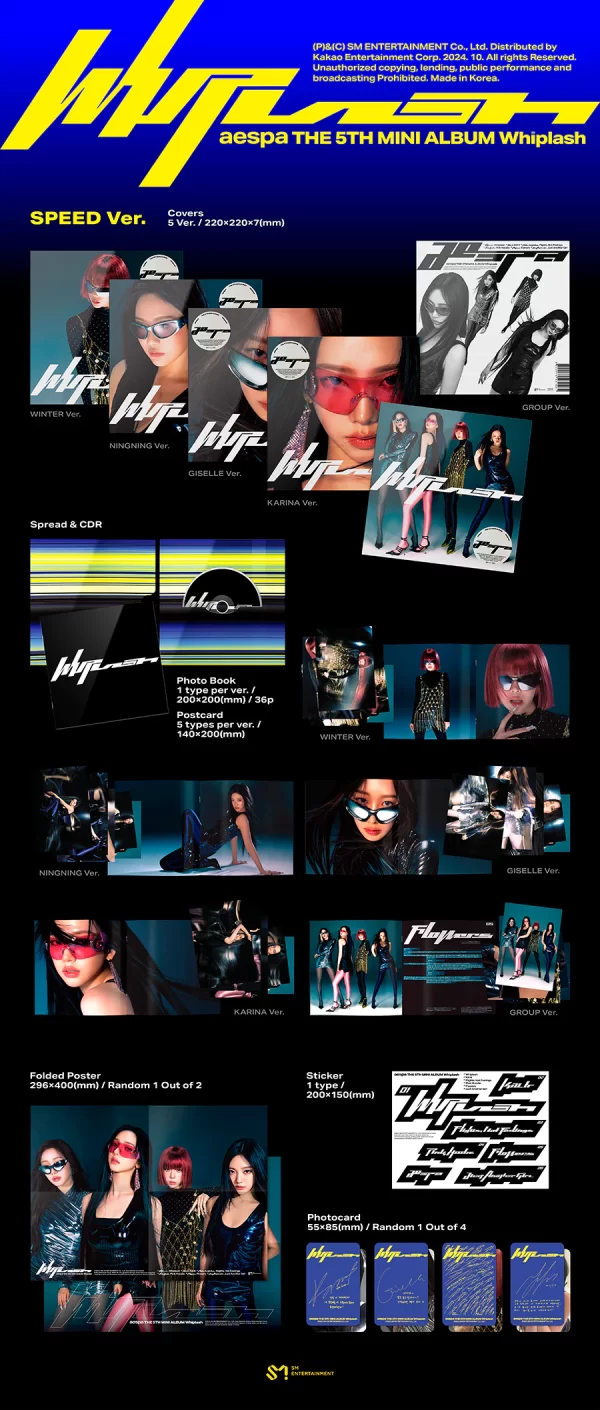 AESPA - WHIPLASH 5TH MINI ALBUM SOUNDWAVE (Speed ver) (Lucky Draw Event) - Imagen 2