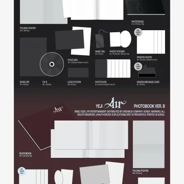 Yeji air photobook packaging