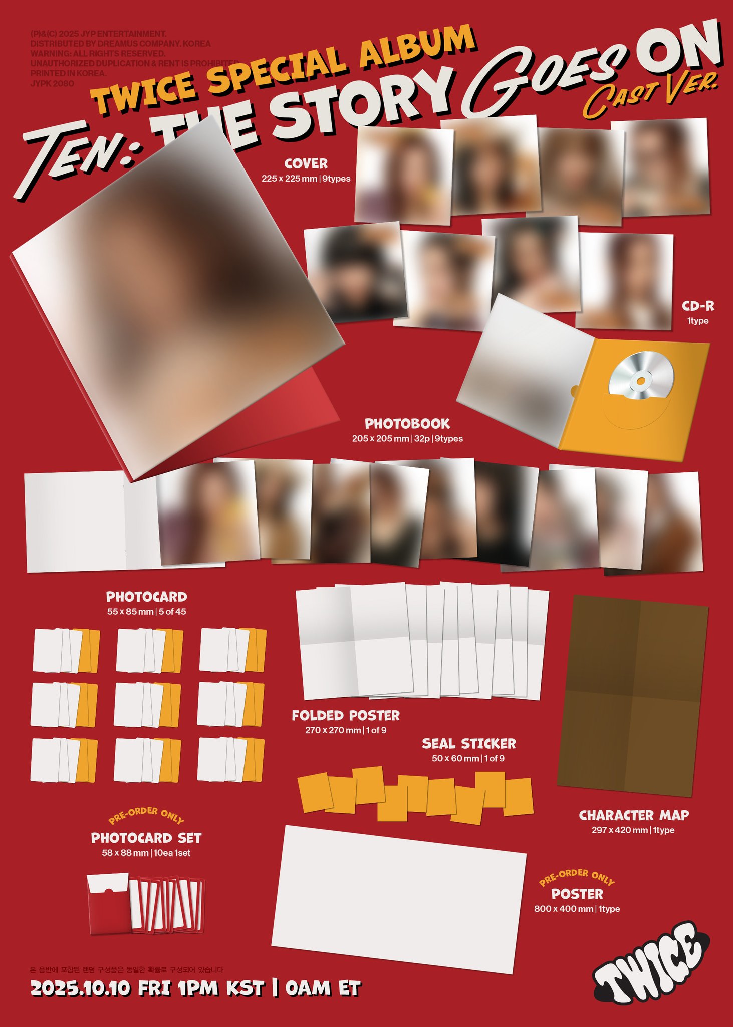 TWICE – TEN : THE STORY GOES ON CAST VER DETAIL TWICE – TEN : THE STORY GOES ON CAST VER DETAIL