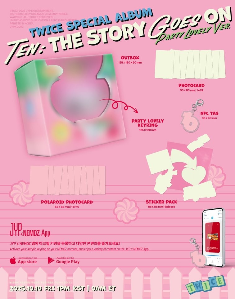 TWICE – TEN : THE STORY GOES ON PARTY LOVELY VER  DETAIL