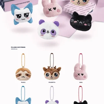 Choom babymonster plush key ring ver